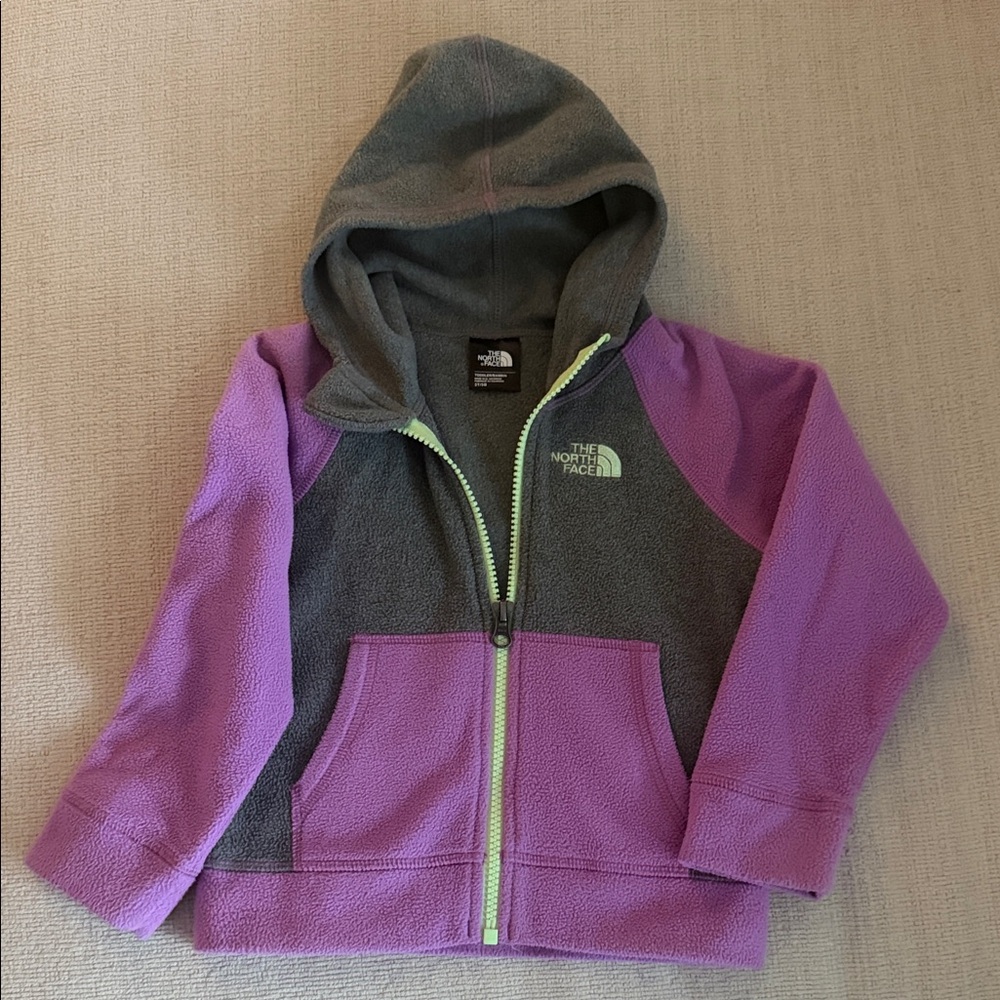 The North Face Kids' Lavender and Charcoal Hoodie